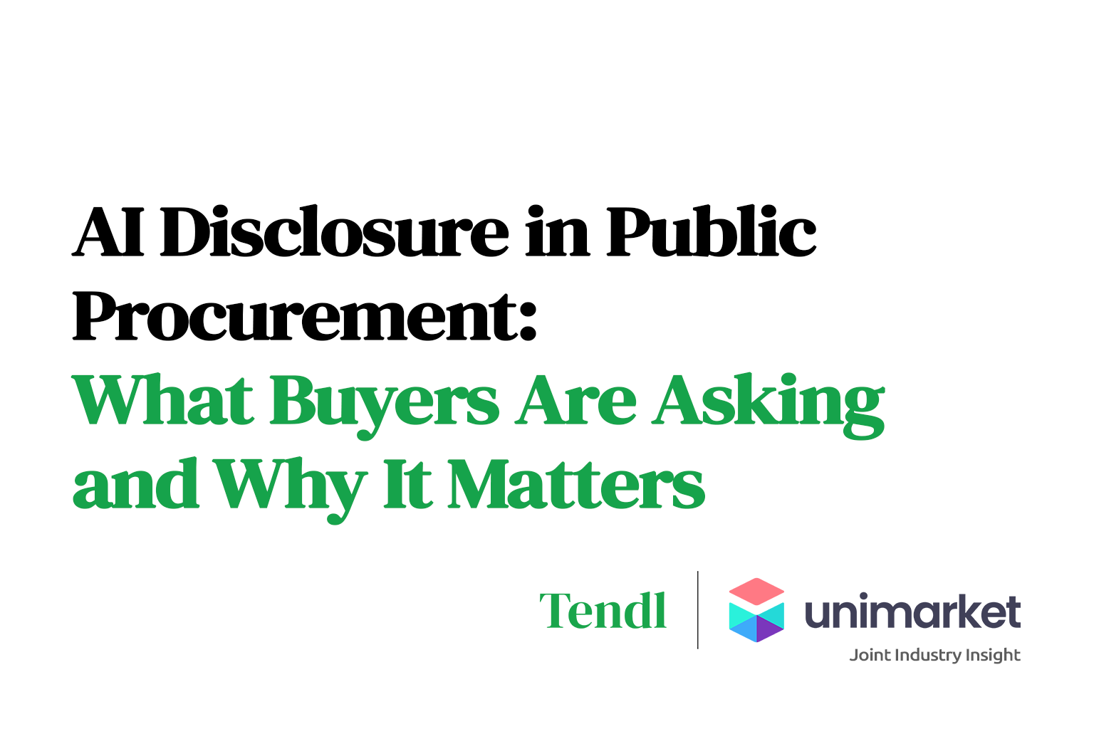 AI Disclosure in Public Procurement: What Buyers Are Asking and Why It Matters