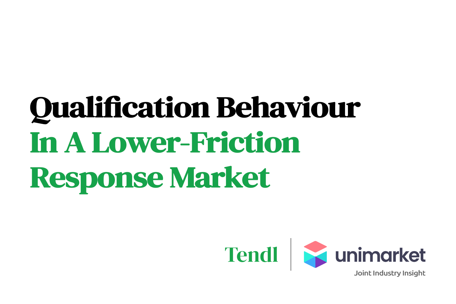Qualification Behaviour in a Lower-Friction Response Market
